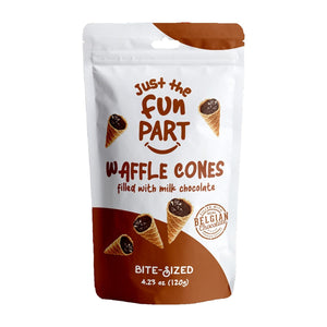 Indulge in Candy Sweetness with Just the Fun Part Waffle Cone Milk Chocolate Adventure