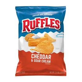 Frito-Lay Ruffles Cheddar & Sour Cream | 24ct, Case