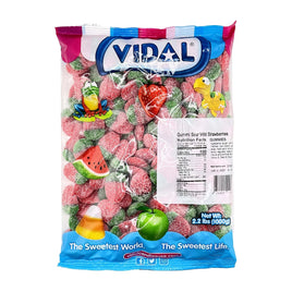 Vidal Gummy Sour Wild Strawberry | 2.2lb, Bag