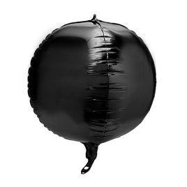 4D Sphere Mylar Balloon 16 inch-Black