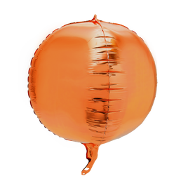 4D Sphere Mylar Balloon 24 inch-Orange