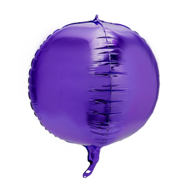 4D Sphere Mylar Balloon 24 inch-Purple