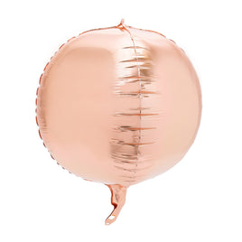 4D Sphere Mylar Balloon 8 inch-Rose Gold