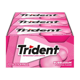 Trident Bubble Gum (Sugar Free) | 12ct, Box