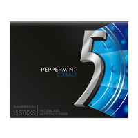 5 Gum Peppermint Cobalt 15-Stick Sugar-free | 10ct, Box