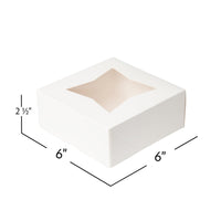 Bakery Box 6" 25ct White | Bag