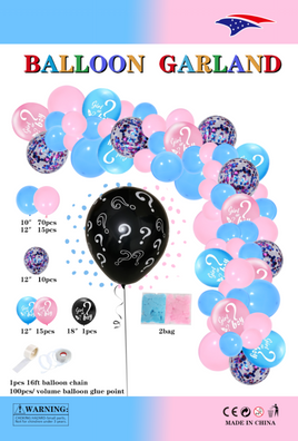 Balloon Garland Gender Reveal 1ct