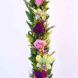 Big Hawaiian Flowers Rainbow Haku Head Lei