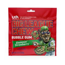 Big League Chew Bubble Gum Slamin' Strawberry