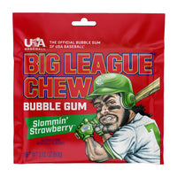 Big League Chew Bubble Gum Slamin' Strawberry
