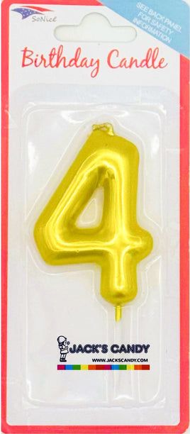 Candle #4 Gold