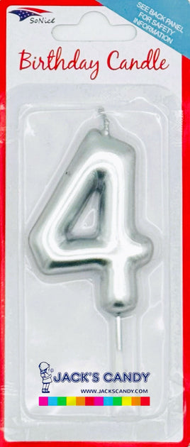 Candle #4 Silver