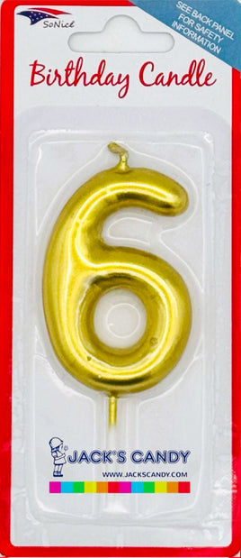 Candle #6 Gold