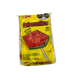 Candy Pop Rebanaditas Sandia (Sin Chile) Paleta 40pc