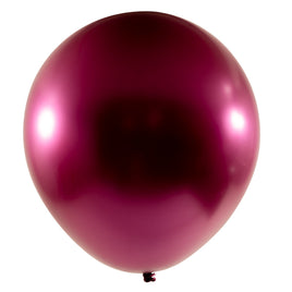 Chrome Latex Balloon 18 inch 10ct-Red