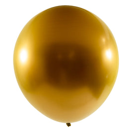 Chrome Latex Balloon 36 inch 2ct-Gold