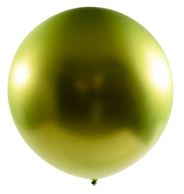 Chrome Latex Balloon 36 inch 2ct-Lime