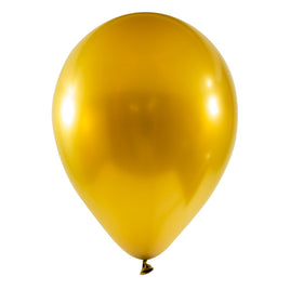 Chrome Latex Balloon 5 inch 50ct-Gold
