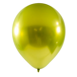 Chrome Latex Balloon 5 inch 50ct-Lime