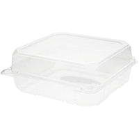 Container PET Hinged( 8" X 8") | 125ct, Bag