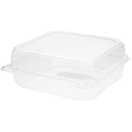 Container PET Hinged( 8" X 8") | 125ct, Bag