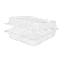 Container PET Hinged (9" X 9")  | 100ct, Bag