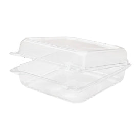 Container PET Hinged (9" X 9")  | 100ct, Bag