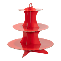 Cupcake Stand 3 Tier- Red