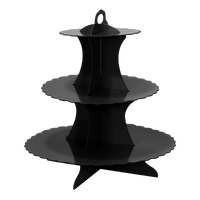 Cupcake Stand 3 tier - Black
