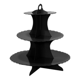 Cupcake Stand 3 tier - Black