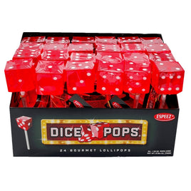 Espeez Dice Pops Strawberry | 24ct, Box