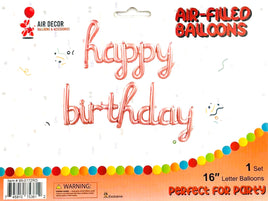Foil Balloon Happy Birthday - Rose Gold