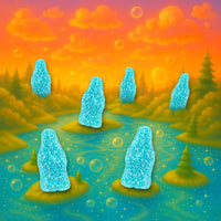 Gustaf's Sour Blue Raspberry Bottles