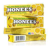 Honees Lemon Menthol Honey Filled Drops Bar | 1.6oz