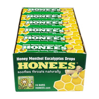 Honees Menthol Eucalyptus Honey Filled Drops Bar | 1.6oz