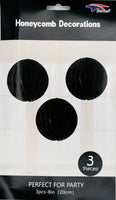 Honeycomb 8 inch 3-piece - Black