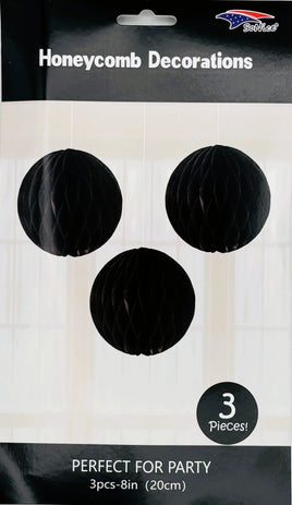 Honeycomb 8 inch 3-piece - Black