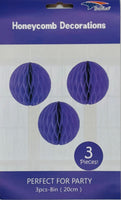 Honeycomb 8 inch 3-piece - Purple