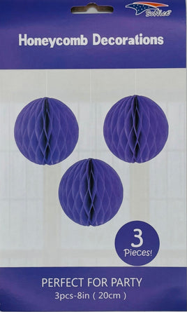 Honeycomb 8 inch 3-piece - Purple
