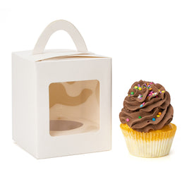 Individual Cupcake Box 12ct White | Bag