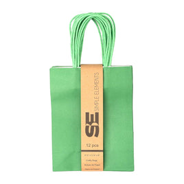 Kraft Bag (5.25" X 8.5") Green | 12ct, Bag