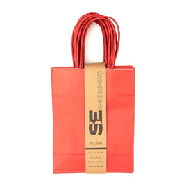 Kraft Bag (5.25" X 8.5") Red | 12ct, Bag