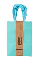 Kraft Bag 5.25x8 Aqua 12ct