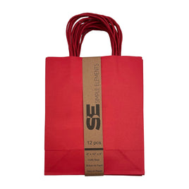 Kraft Bag (8"X 10") Red | 12ct, Bag