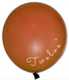 Latex Balloon 12 inch 72ct-Brown