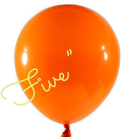 Latex Balloon 5 inch 100ct-Orange