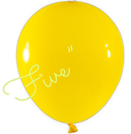 Latex Balloon 5 inch 100ct-Yellow