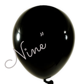 Latex Balloon 9 inch 100ct-Black