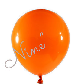 Latex Balloon 9 inch 100ct-Orange