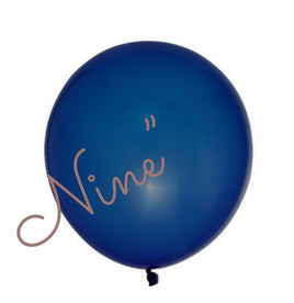 Latex Balloon 9 inch 100ct-Royal Blue